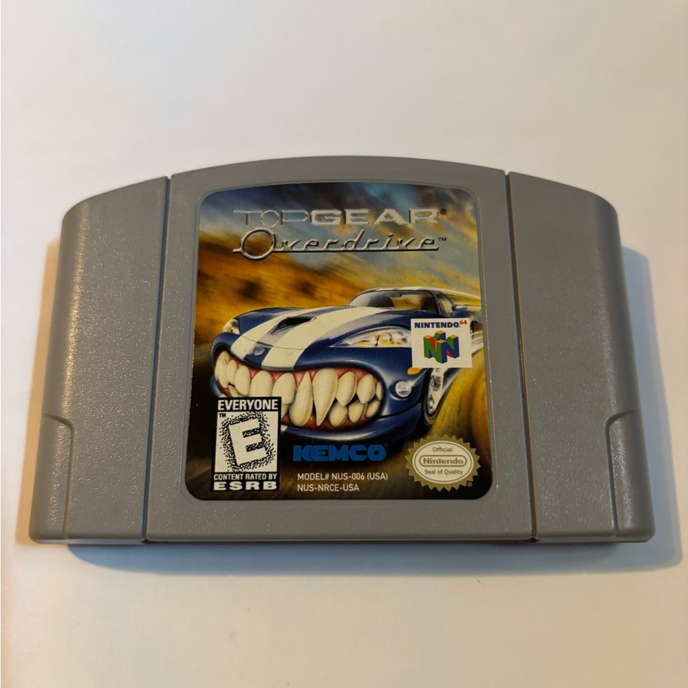 Nintendo 64 Top Gear Overdrive Game Cartridge Tested And Working